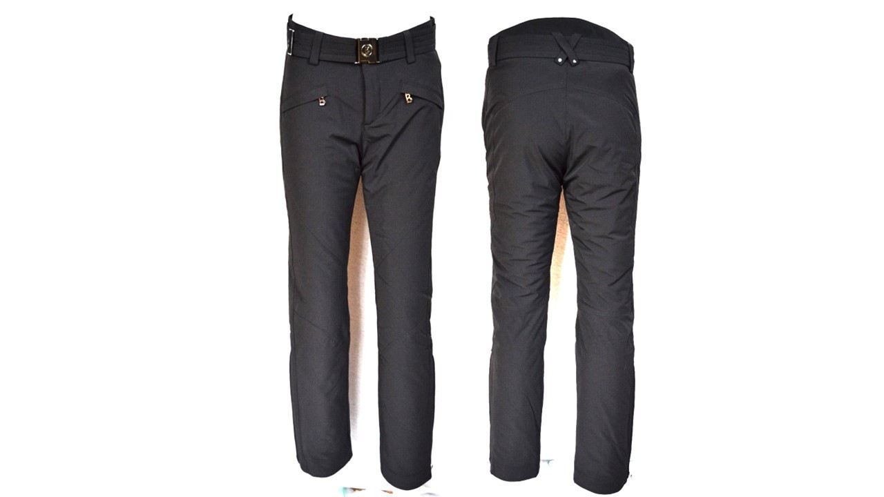 BOGNER FRAENZI DAMEN SKIHOSE FRANZI SCHWARZ STRETCH MIT GÜRTEL Gr 38 46 M XXL NEU