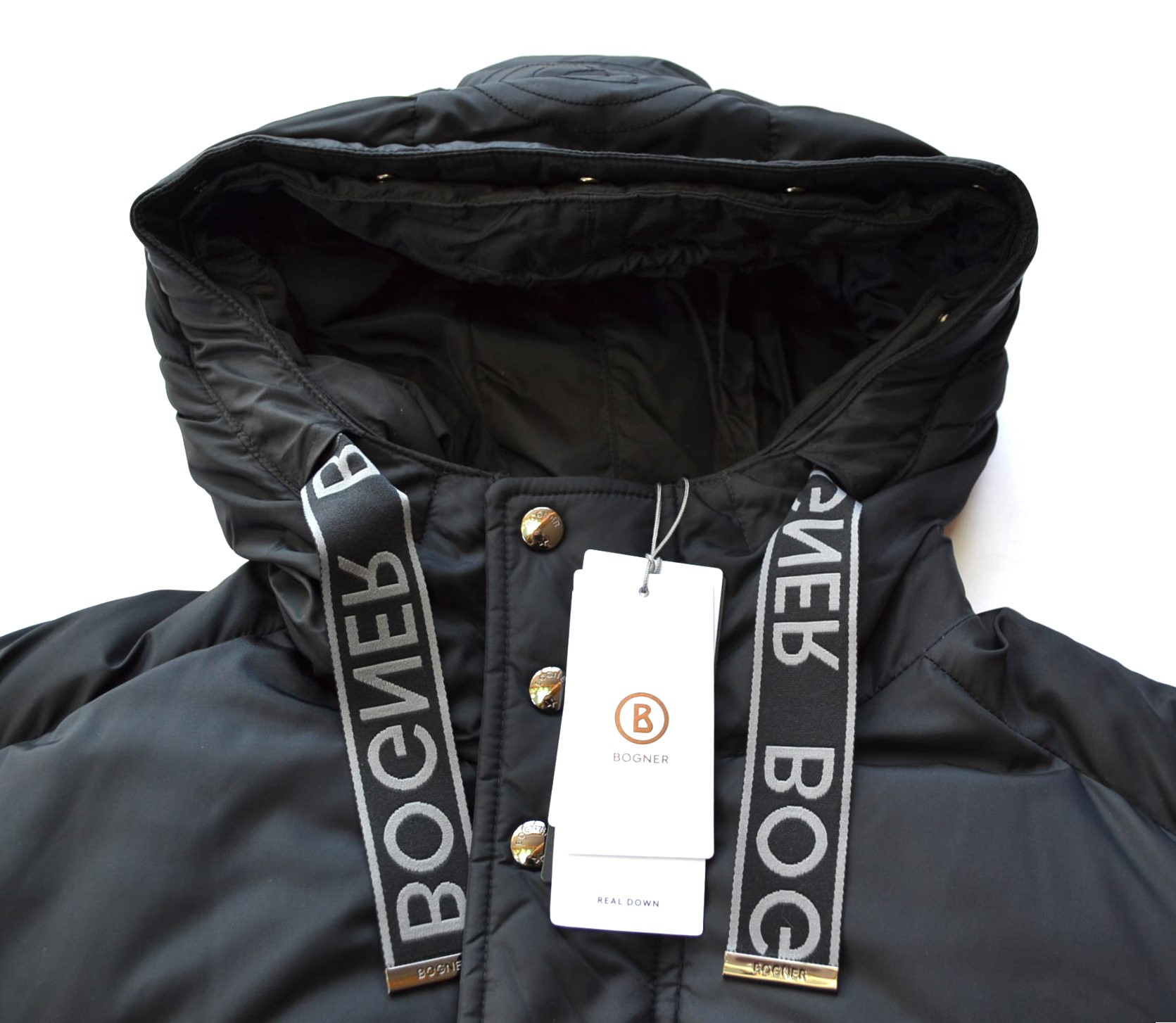 BOGNER ERICO HERREN DAUNENMANTEL JACKE SCHWARZ LOGO BÄNDER Gr 52 54 56 58 XL XXL 3XL 4XL NEU – Bild 12