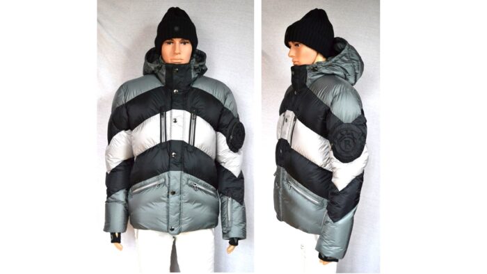 BOGNER HERREN ILLYA DAUNEN SKIJACKE JACKE GRAU-SCHWARZ Gr 50 L NEU