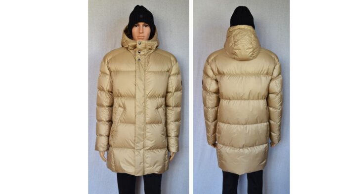 BOGNER JANOS HERREN DAUNENJACKE PARKA KURZMANTEL BEIGE MENS Gr 48 50 52 54 56 NEU