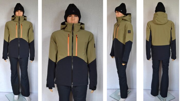 BOGNER FIRE+ICE HERREN SET SKIANZUG SKIJACKE RIGBY OLIV-BLAU + SKIHOSE SCOTT MIT TRÄGER Gr 50 L NEU
