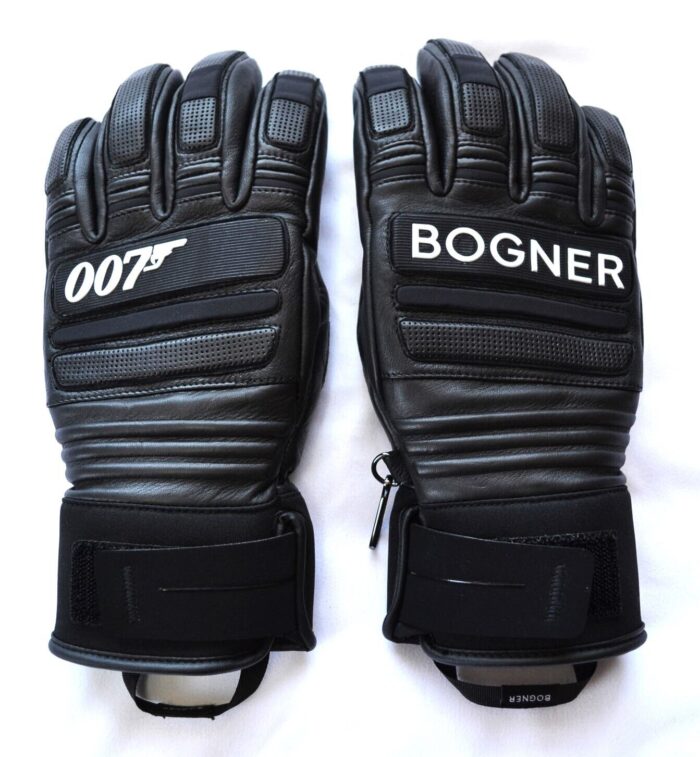 BOGNER 007 SILVAN HERREN SKI HANDSCHUHE SCHWARZ LEDER GLOVES Gr 8 9 M L NEU