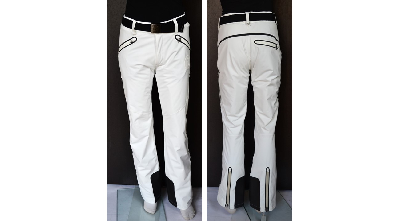 BOGNER TIM 2 HERREN SKIHOSE 4-WEGE STRETCH MIT GÜRTEL WEIß Gr 50L L NEU
