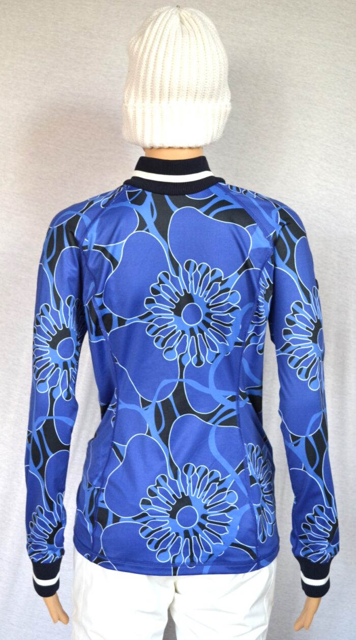 BOGNER DAMEN SKI FIRST LAYER STRETCH UNTERZIEHER BLAU PRINT Gr 38 M NEU – Bild 4