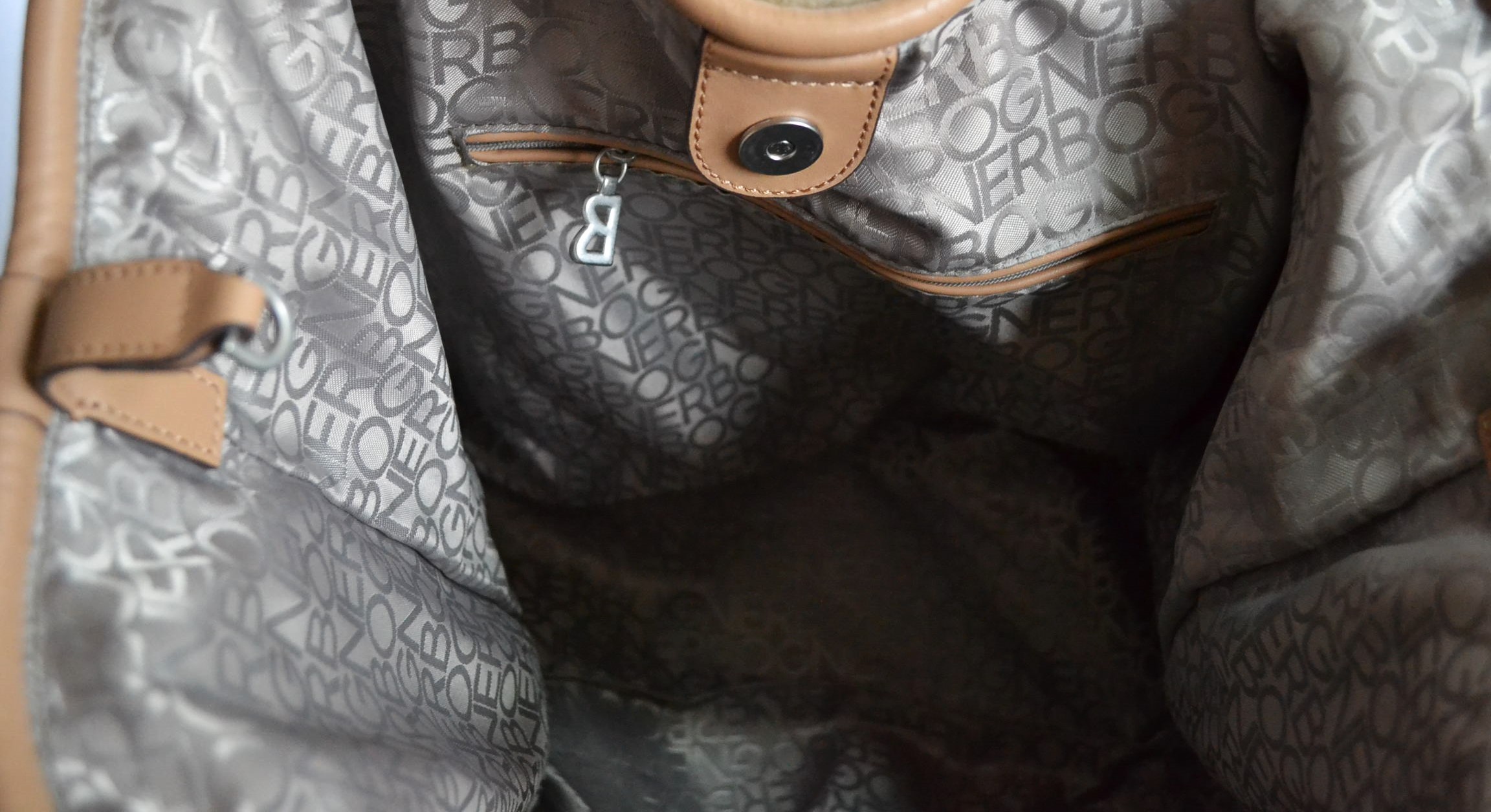 BOGNER DAMEN TASCHE XL VALMOREL TIMEA LAMMFELL SHOPPER BAG BRAUN 2 WAHL AUSSTELLUNGSSTÜCK – Bild 5