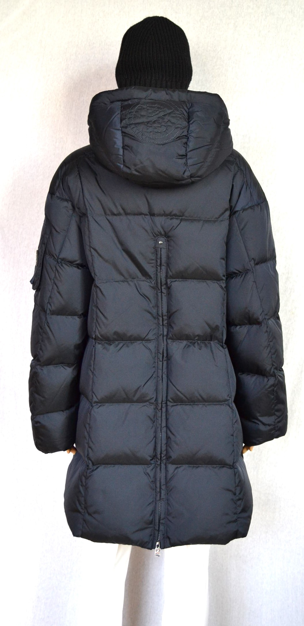 BOGNER FANJA DAMEN DAUNENMANTEL JACKE BLAU LOGO BÄNDER Gr 40 ML NEU – Bild 5