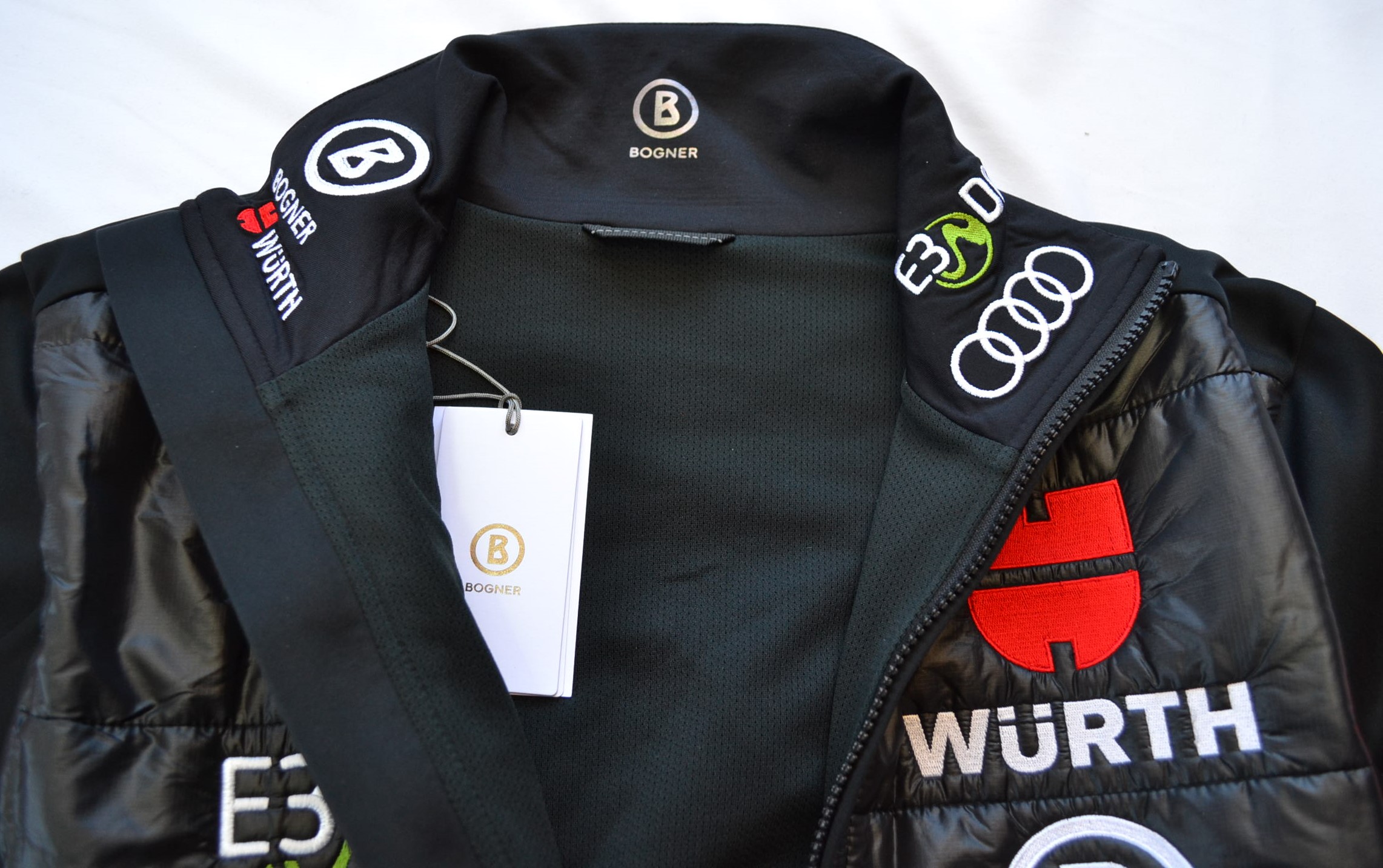 BOGNER DSV TEAM GERMANY HERREN SOFTSHELL SKI JACKE STRETCH SCHWARZ-NEON Gr 54 XXL NEU – Bild 4