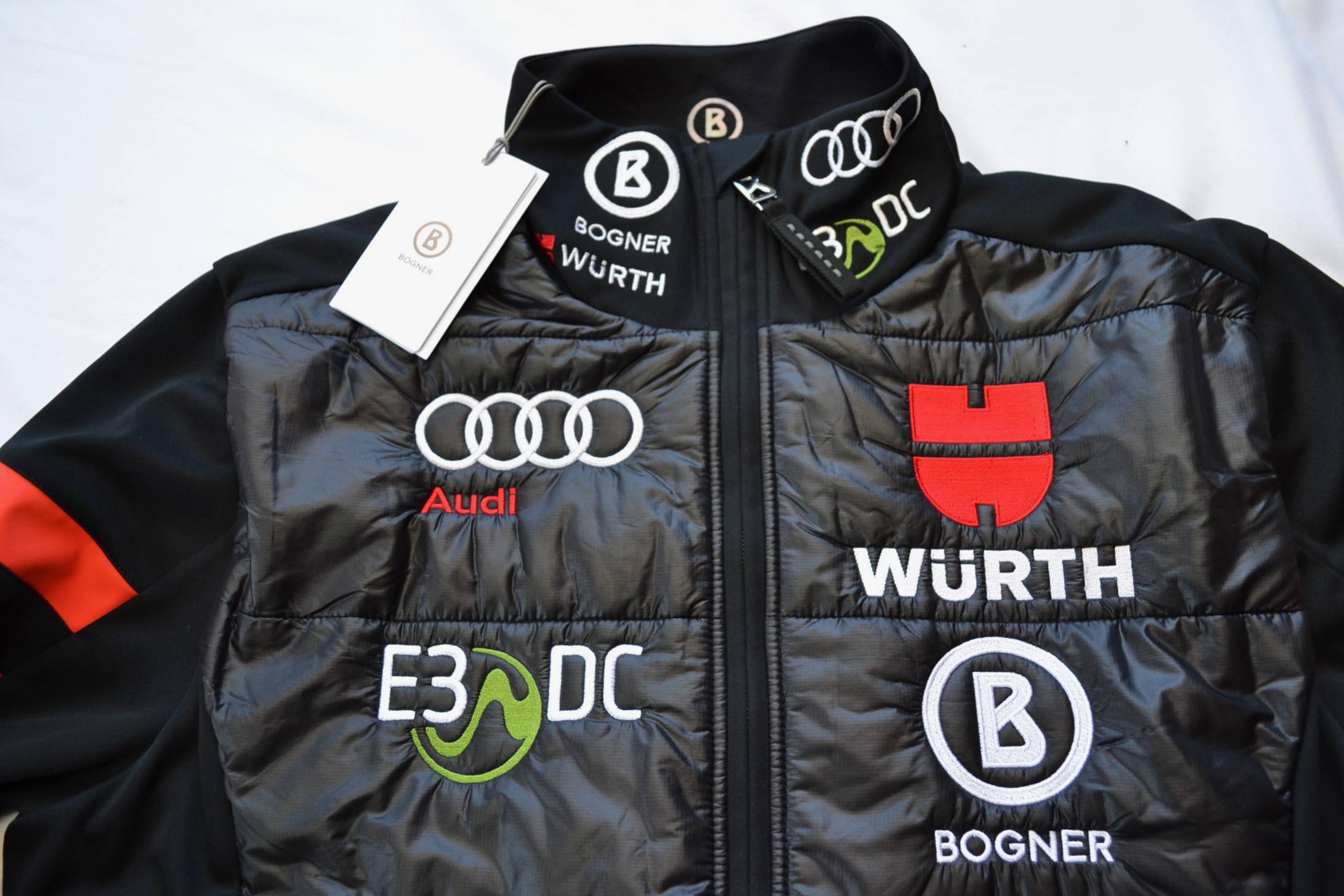 BOGNER DSV TEAM GERMANY HERREN SOFTSHELL SKI JACKE STRETCH SCHWARZ-NEON Gr 54 XXL NEU – Bild 5