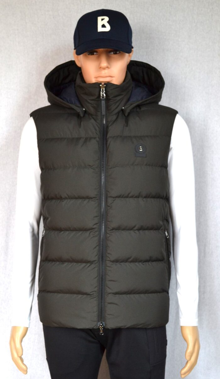 BOGNER HOLGER HERREN DAUNENWESTE WESTE DUNKEL OLIV Gr 48 M NEU – Bild 3