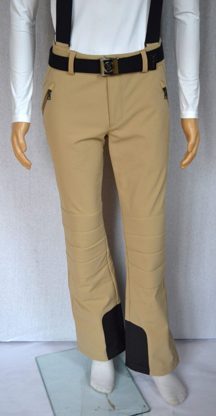 BOGNER CURT 1 HERREN SKIHOSE FULL STRETCH MIT TRÄGERN MENS SKI PANTS BEIGE Gr 50L L NEU – Bild 4
