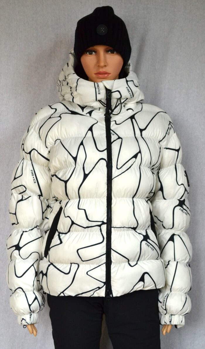 BOGNER FIRE+ICE ROMY DAMEN SKI JACKE WEIß PRINT Gr 36 S NEU – Bild 3