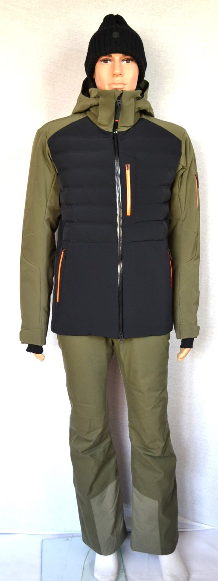 BOGNER FIRE+ICE IVO HERREN SKI JACKE MENS JACKET SCHWARZ-OLIV 4 WEGE STRETCH Gr 50 L NEU – Bild 3
