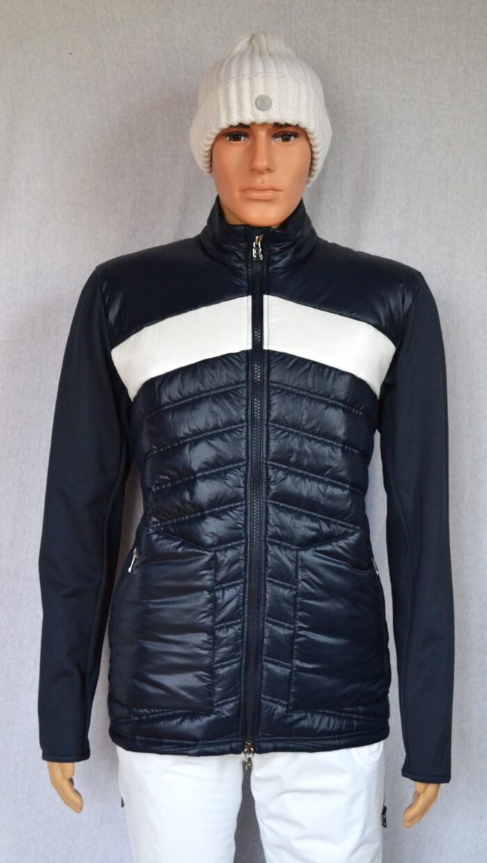 BOGNER KOLYA HERREN HYBRIDJACKE SKI SOFTSHELL JACKE DUNKELBLAU-WEIß Stretch Gr 50 L NEU – Bild 3