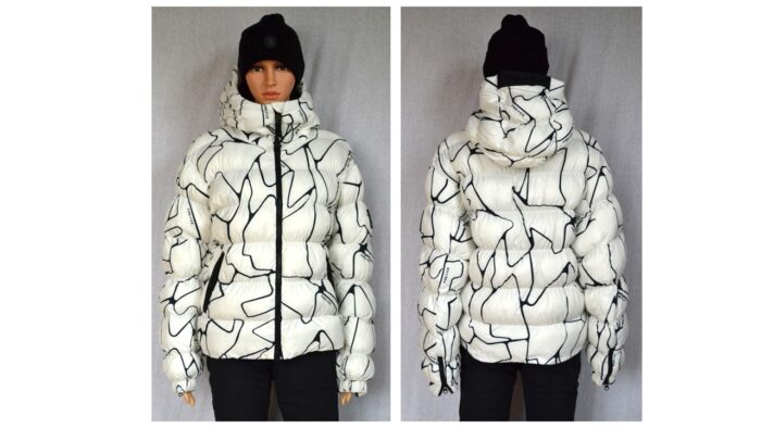 BOGNER FIRE+ICE ROMY DAMEN SKI JACKE WEIß PRINT Gr 36 S NEU