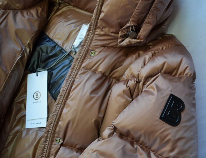 BOGNER NICOLE D3 DAMEN DAUNENMANTEL MANTEL COGNAC Gr 36 S NEU – Bild 5