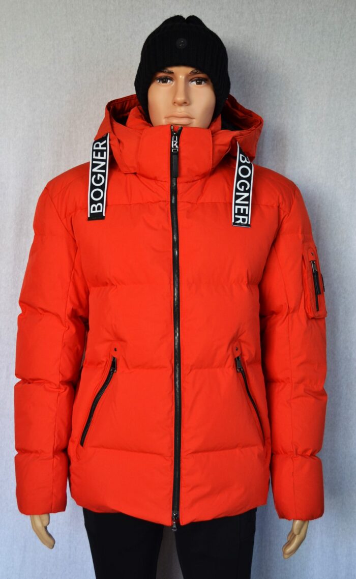 BOGNER JAMY HERREN DAUNENJACKE JACKE ROT LOGO BÄNDER Gr 52 XL NEU – Bild 3