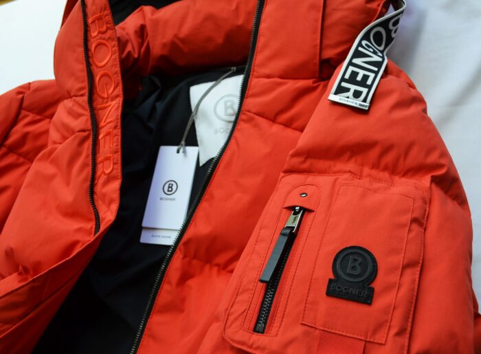 BOGNER JAMY HERREN DAUNENJACKE JACKE ROT LOGO BÄNDER Gr 52 XL NEU – Bild 9