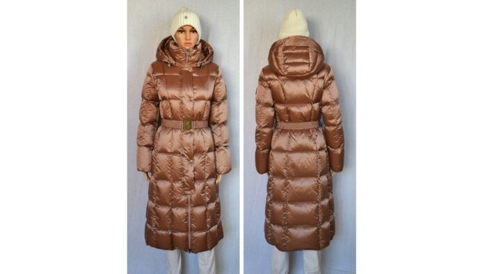 BOGNER NICOLE D3 DAMEN DAUNENMANTEL MANTEL COGNAC Gr 36 S NEU