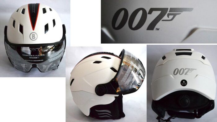 BOGNER 007 BULLET BOND SKIHELM MIT VISIER SKI HERREN DAMEN Gr S M L XL NEU OVP