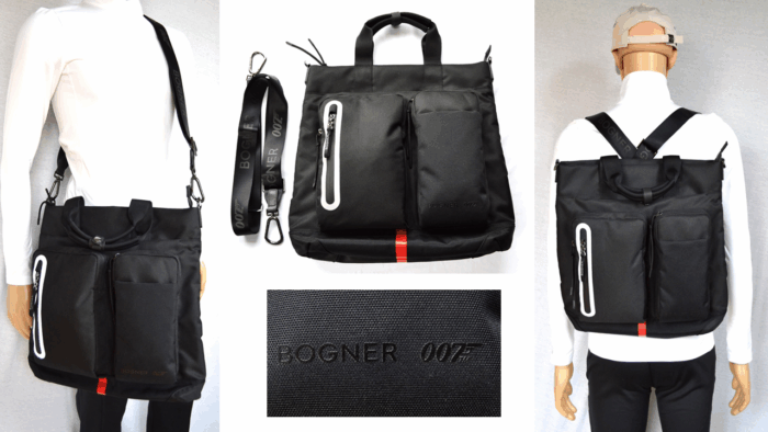 BOGNER 007 BOND HERREN RUCKSACK AKTENTASCHE LAPTOP BAG SHOPPER TASCHE SCHWARZ NEU – Bild 16