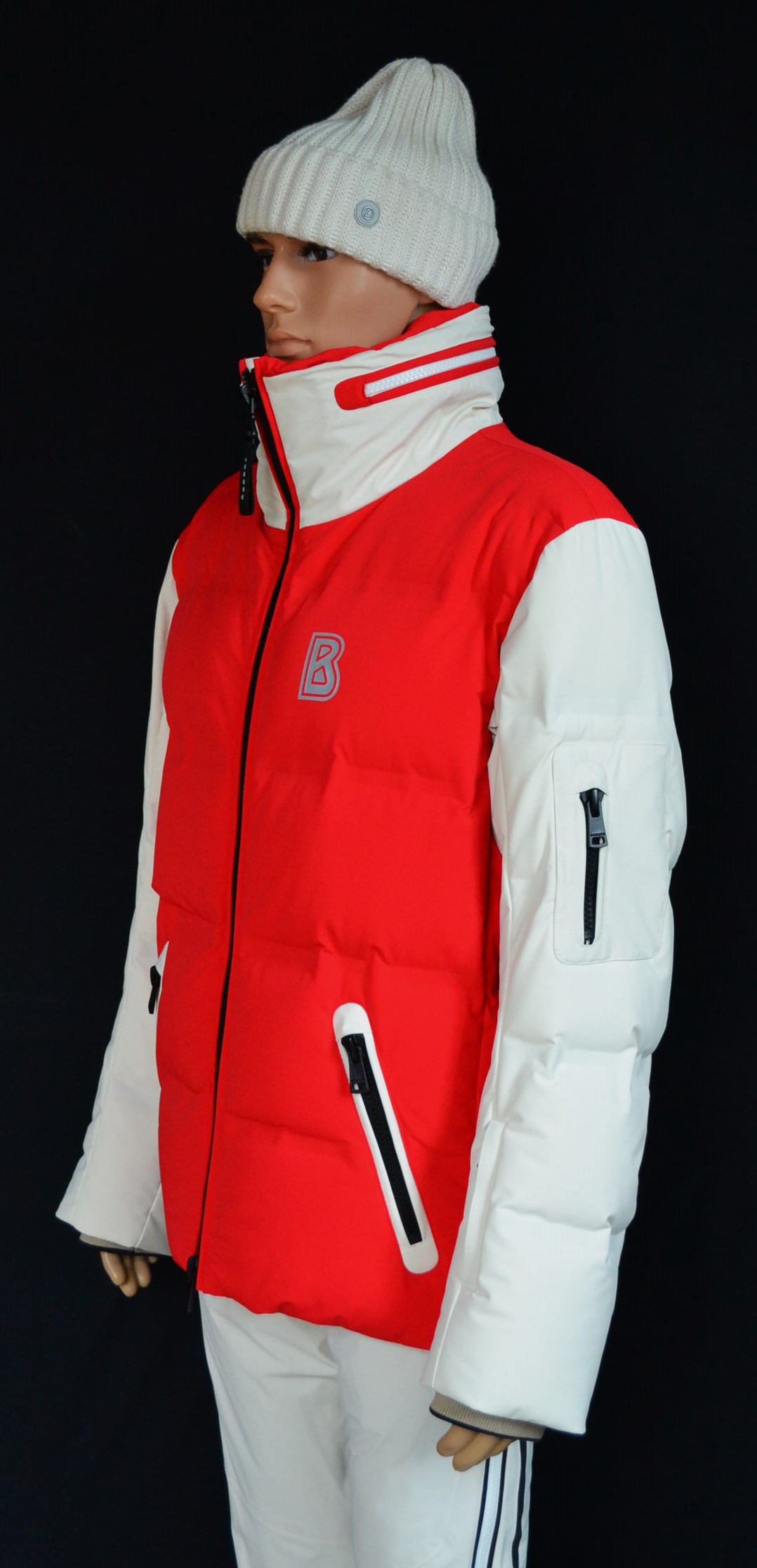 BOGNER SET SKIANZUG MACEO HERREN DAUNEN SKIJACKE ROT ECRU + SKIHOSE TIM 2 Gr 50 L NEU – Bild 8