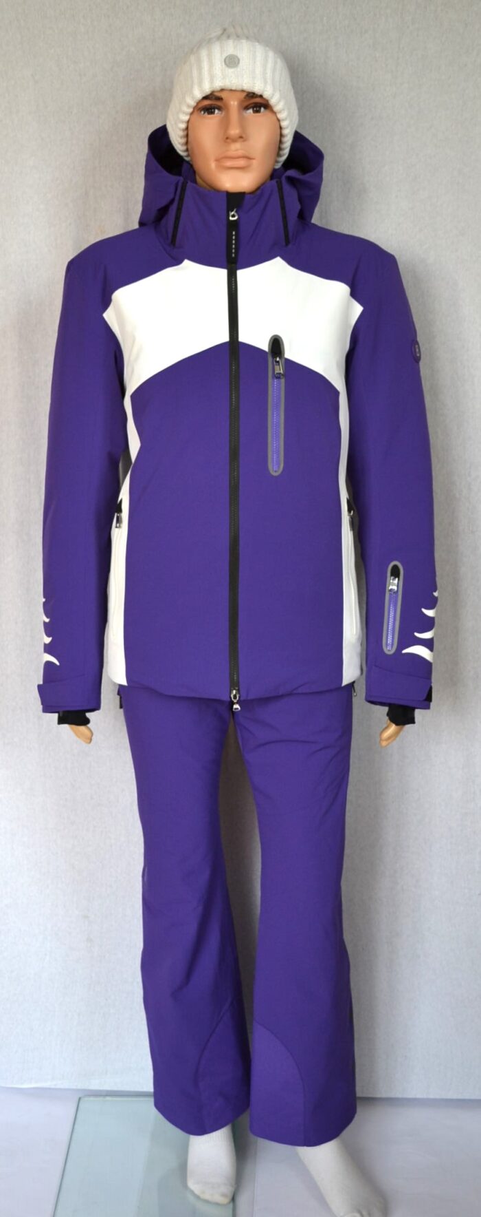 BOGNER SET SKIANZUG HERREN SKIJACKE FIRAS MIT FLAMMEN + TIM 6 SKIHOSE STRETCH VIOLETT Gr 50 L NEU – Bild 6