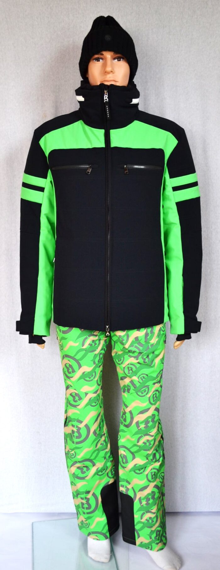 BOGNER HERREN SET SKIANZUG SKIJACKE MINHO SCHWARZ-GRÜN + SKIHOSE TIM 2 Gr 50 L NEU – Bild 3