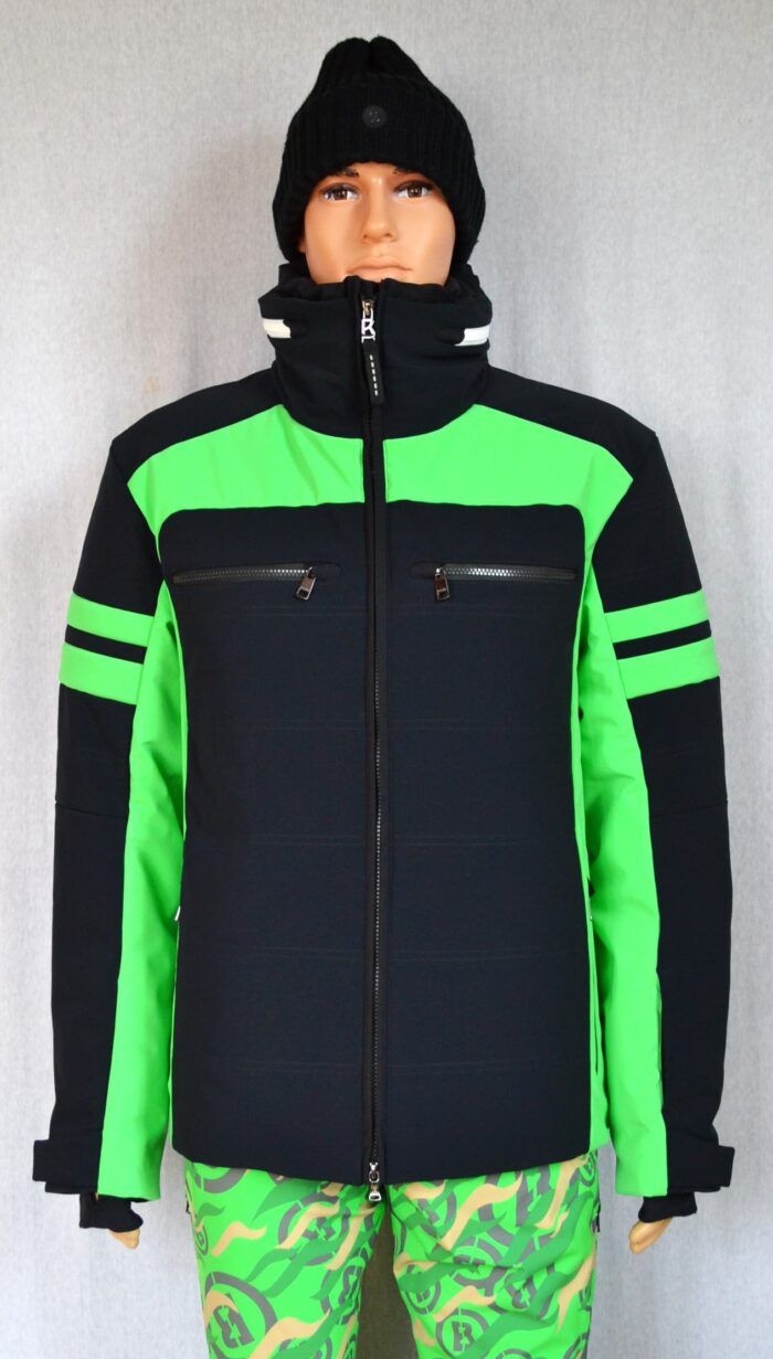 BOGNER HERREN SET SKIANZUG SKIJACKE MINHO SCHWARZ-GRÜN + SKIHOSE TIM 2 Gr 50 L NEU – Bild 4