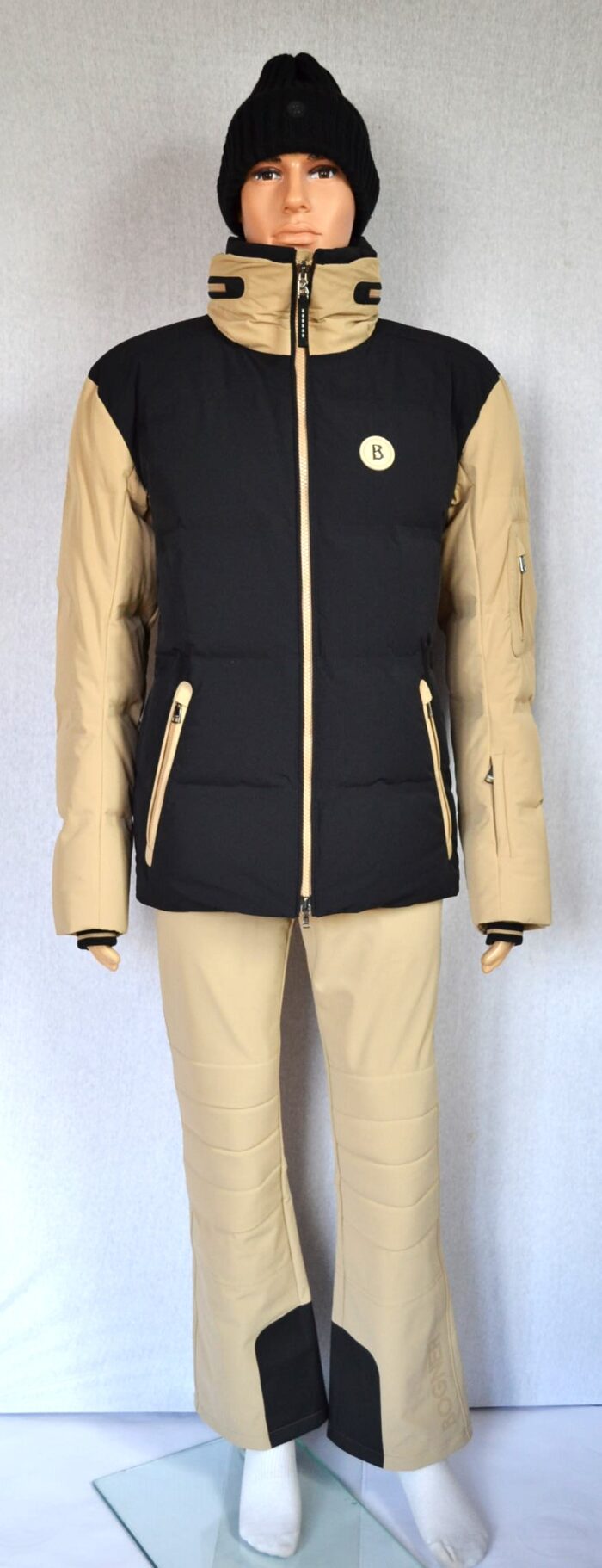 BOGNER HERREN SET SKIANZUG SKIJACKE MACEO SCHWARZ-BEIGE + SKIHOSE CURTmit TRÄGER Gr 50 L NEU – Bild 13