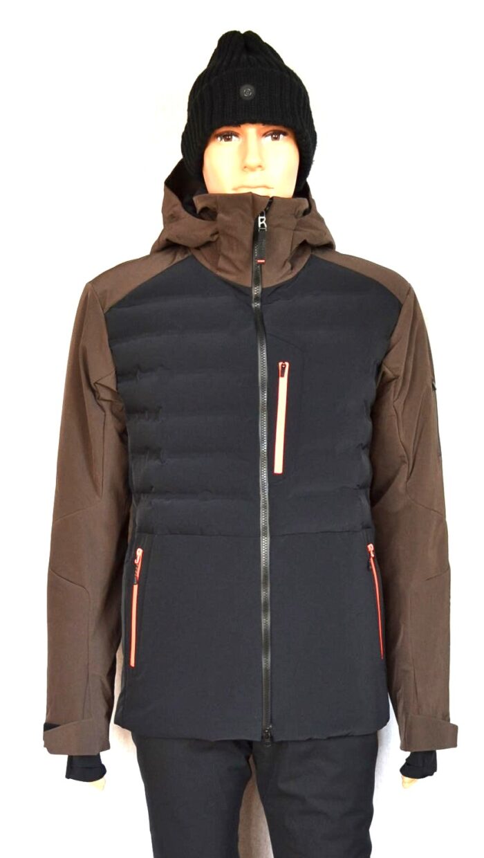 BOGNER FIRE+ICE IVO HERREN SKI JACKE SCHWARZ-BRAUN 4 WEGE STRETCH Gr 50 L NEU – Bild 4