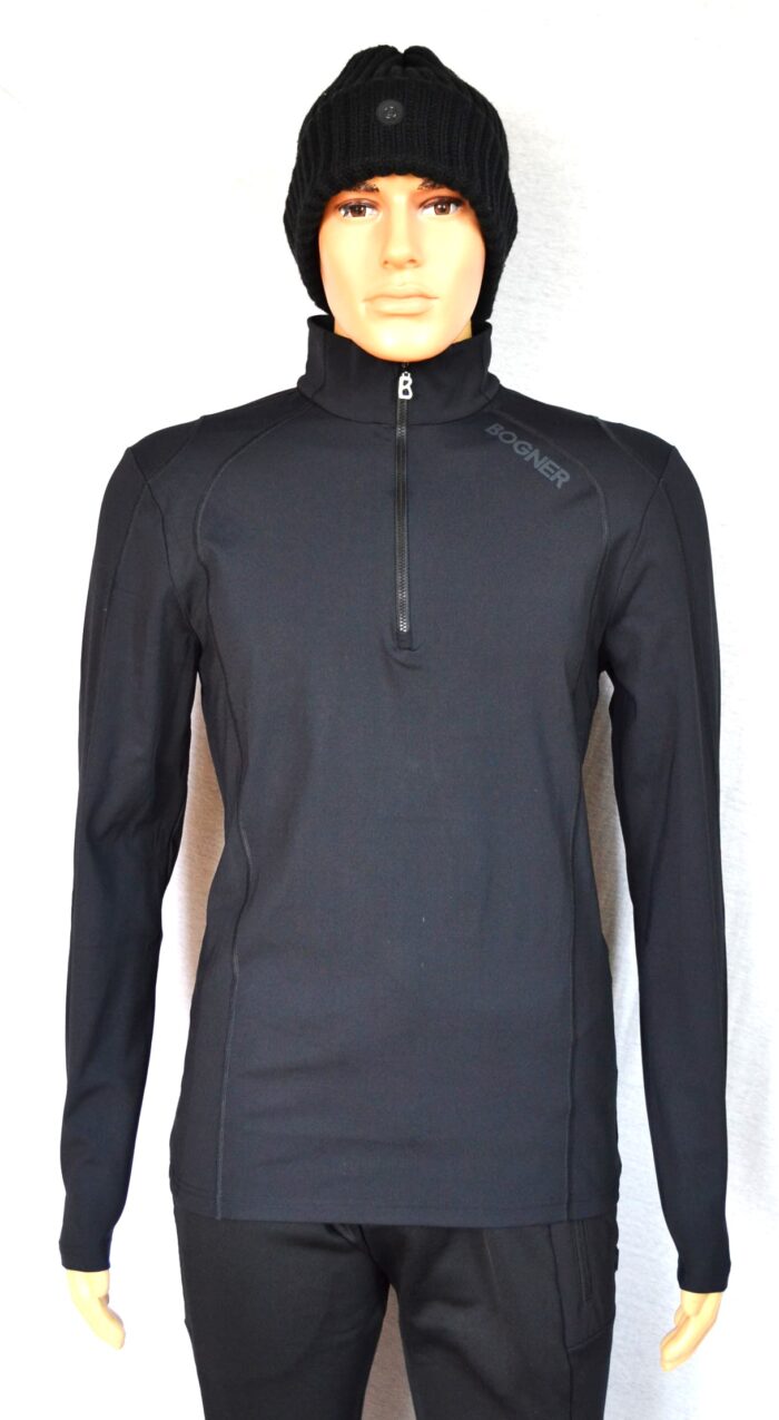 BOGNER HARRY 2 HERREN SKI LONGSLEEVE FIRST LAYER STRETCH UNTERZIEHER SCHWARZ Gr L 50 NEU – Bild 3