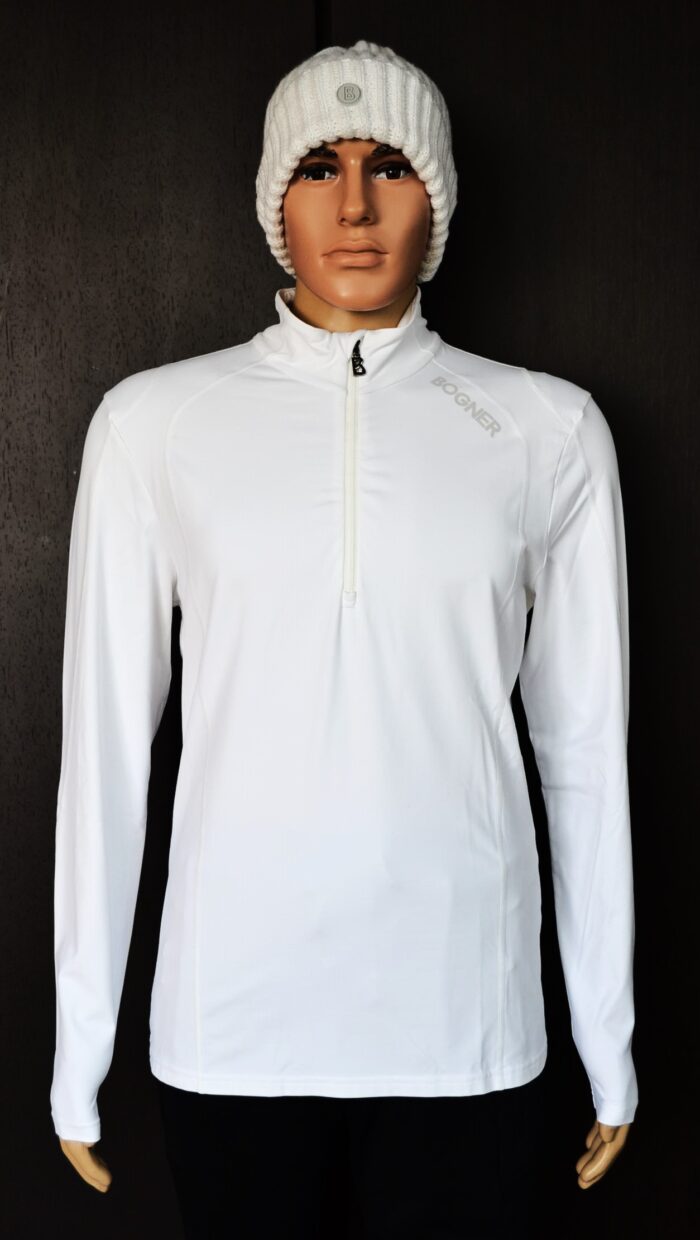 BOGNER HARRY 2 HERREN SKI LONGSLEEVE FIRST LAYER STRETCH UNTERZIEHER WEIß Gr L 50 NEU – Bild 2