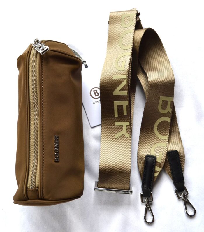 BOGNER KLOSTERS UMHÄNGETASCHE BOTTLEBAG UNISEX FLASCHENTASCHE TASCHE MIT GURT BAG BRAUN NEU – Bild 2