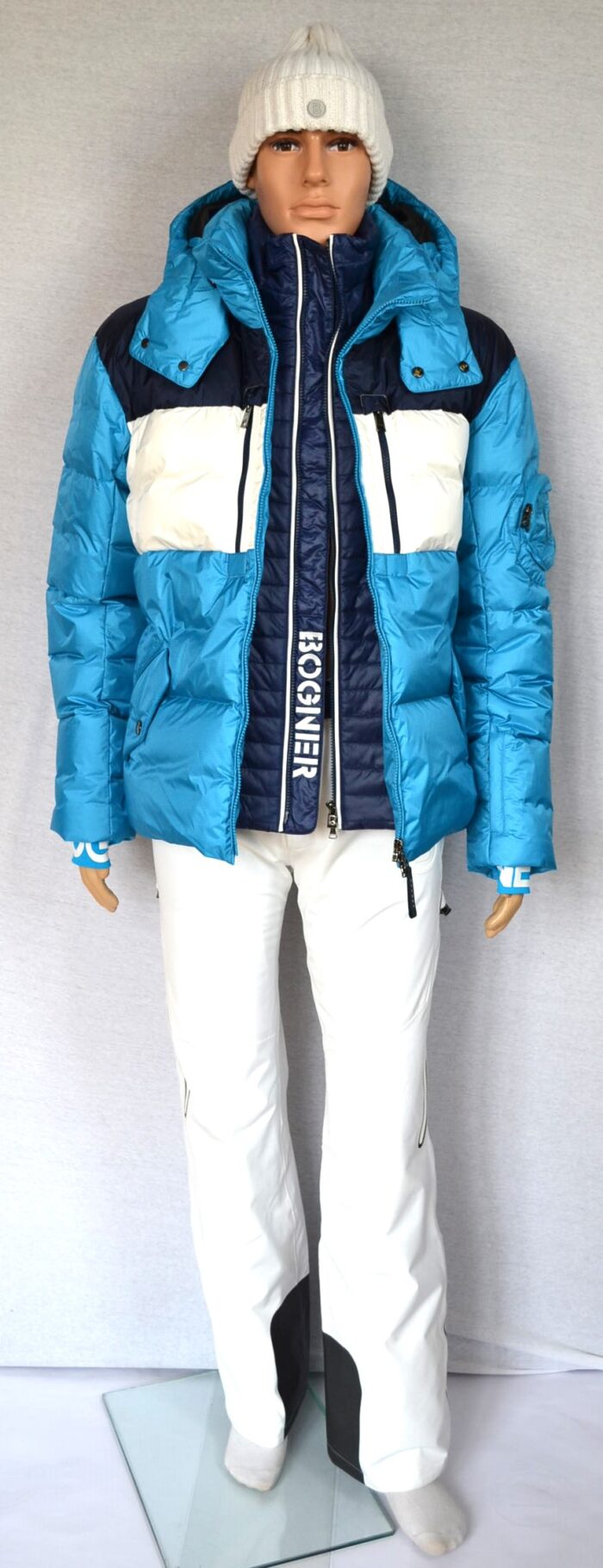BOGNER SET SKIANZUG HERREN SKIJACKE IVAR + SKIHOSE TIM 2 WEIß Gr 50 L NEU – Bild 10
