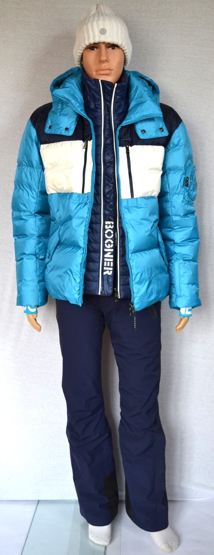 BOGNER SET SKIANZUG HERREN SKIJACKE IVAR + SKIHOSE THORE BLAU Gr 50 L NEU – Bild 13