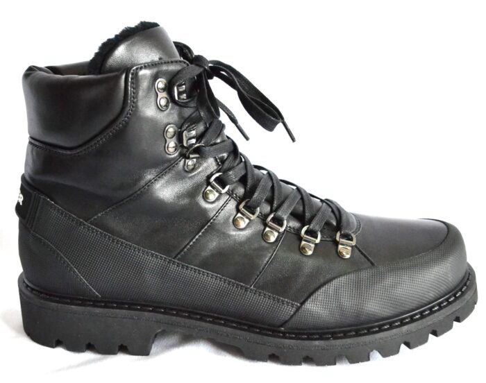 BOGNER HELSINKI HERREN LEDER BOOTS MIT LAMMFELL FUTTER SCHWARZ Gr 46 NEU OVP – Bild 12