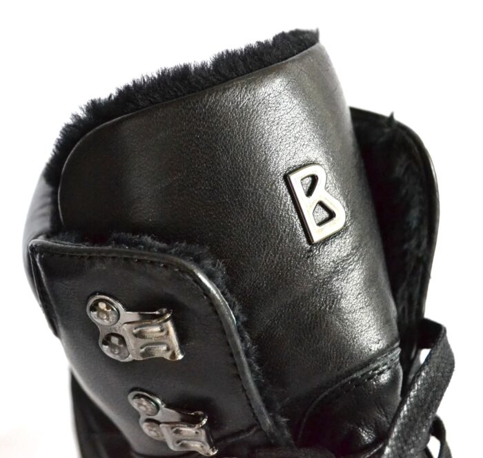 BOGNER HELSINKI HERREN LEDER BOOTS MIT LAMMFELL FUTTER SCHWARZ Gr 46 NEU OVP – Bild 6