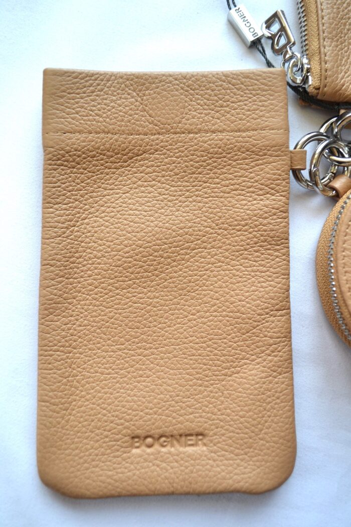 BOGNER PONTRESINA MARLY DAMEN MULTIPOCKET BAG MIT UMHÄNGEGURT TASCHE LEDER BEIGE NEU – Bild 3