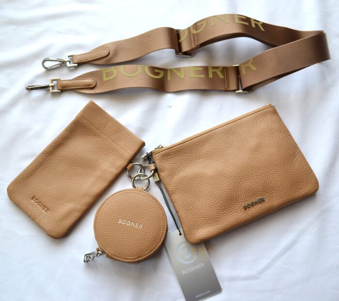 BOGNER PONTRESINA MARLY DAMEN MULTIPOCKET BAG MIT UMHÄNGEGURT TASCHE LEDER BEIGE NEU – Bild 6