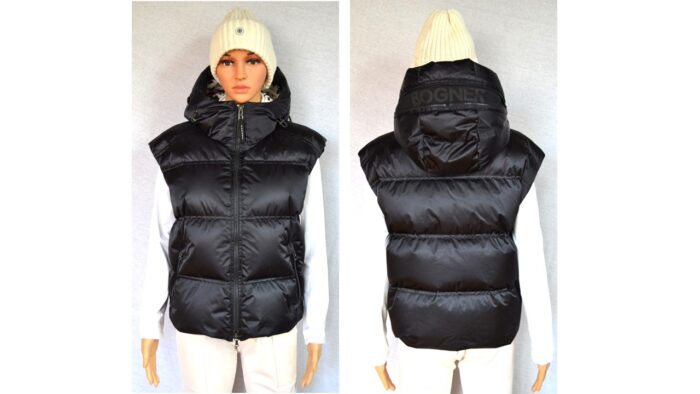 BOGNER DAMEN DAUNENWESTE WESTE SCHWARZ Gr 38 M NEU
