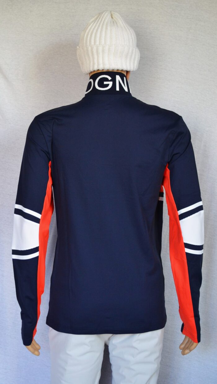 BOGNER ROBERTO HERREN SKI LONGSLEEVE FIRST LAYER STRETCH UNTERZIEHER BLAU-ROT Gr L 50 NEU – Bild 4