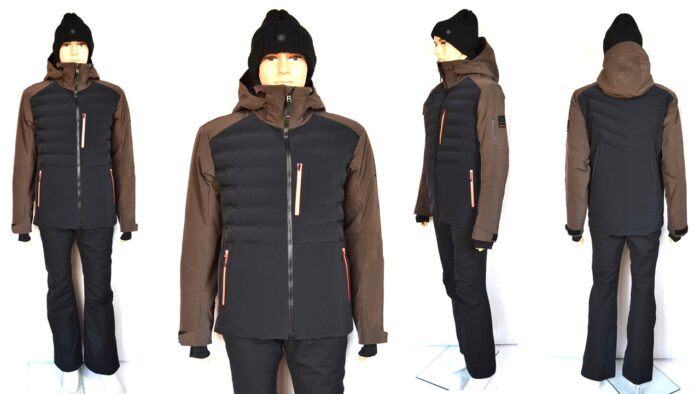 BOGNER FIRE+ICE IVO HERREN SKI JACKE SCHWARZ-BRAUN 4 WEGE STRETCH Gr 50 L NEU