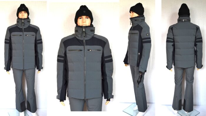 BOGNER HERREN SET SKIANZUG SKIJACKE MINHO + SKIHOSE TIM 4 GRAU Gr 50 L NEU
