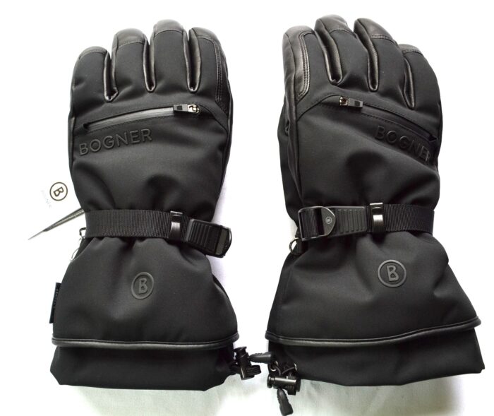 BOGNER ADRIANO HERREN SKI HANDSCHUHE SCHWARZ TEILLEDER GLOVES Gr 10 XL NEU – Bild 3
