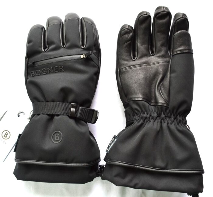 BOGNER ADRIANO HERREN SKI HANDSCHUHE SCHWARZ TEILLEDER GLOVES Gr 10 XL NEU – Bild 6