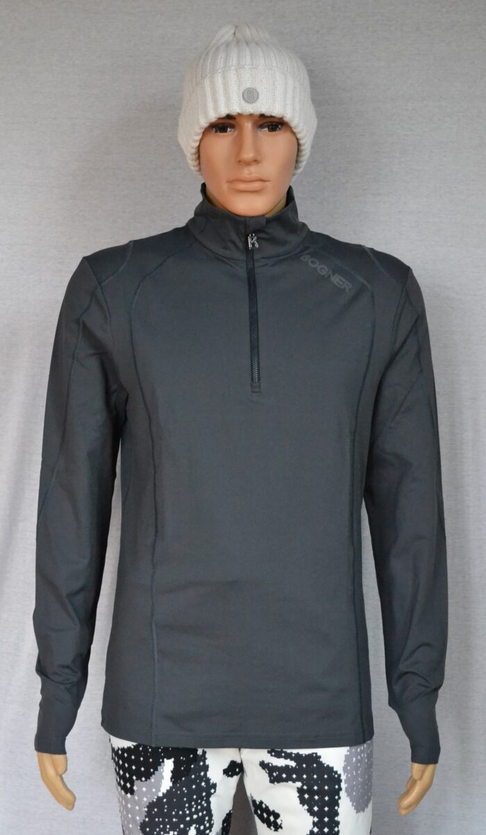 BOGNER HARRY 2 HERREN SKI LONGSLEEVE FIRST LAYER STRETCH UNTERZIEHER DUNKELGRAU Gr L 50 NEU – Bild 3