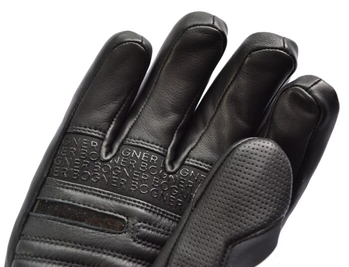BOGNER SILVAN HERREN SKI HANDSCHUHE SCHWARZ-WEIß LEDER GLOVES Gr 9,5 L-XL NEU – Bild 5