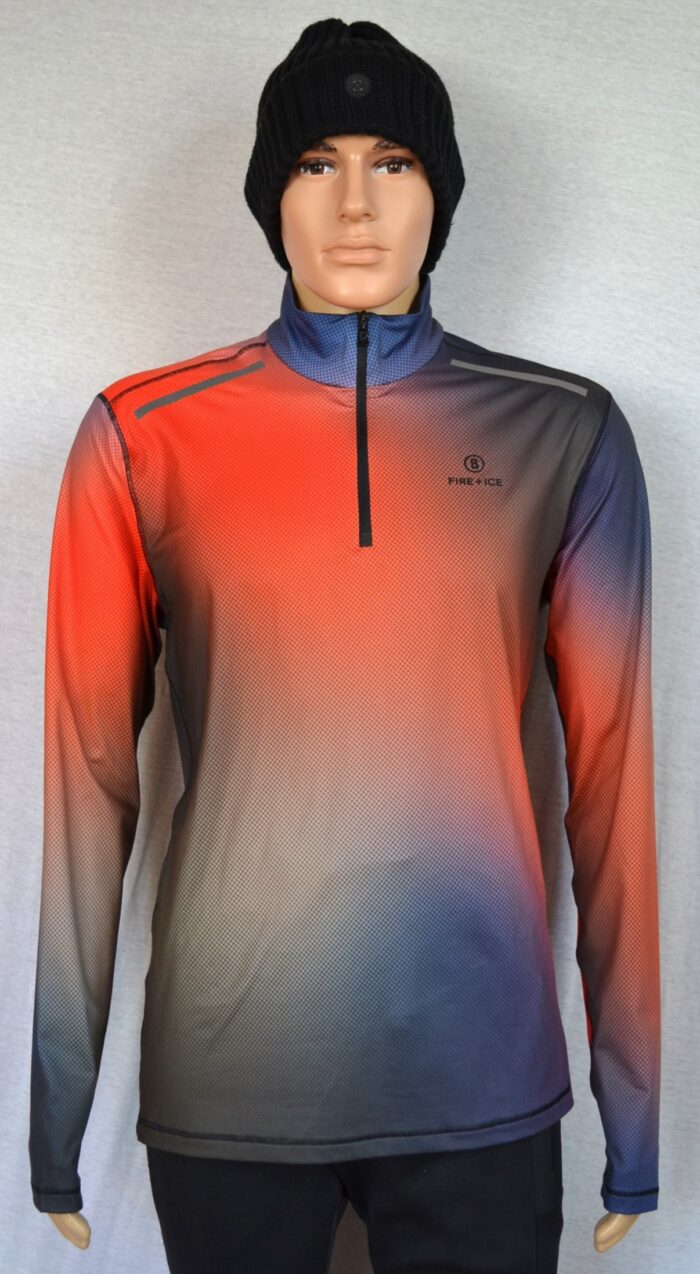 BOGNER FIRE+ICE PASCAL HERREN SKI LONGSLEEVE GEMUSTERT FIRST LAYER STRETCH UNTERZIEHER Gr L NEU – Bild 3