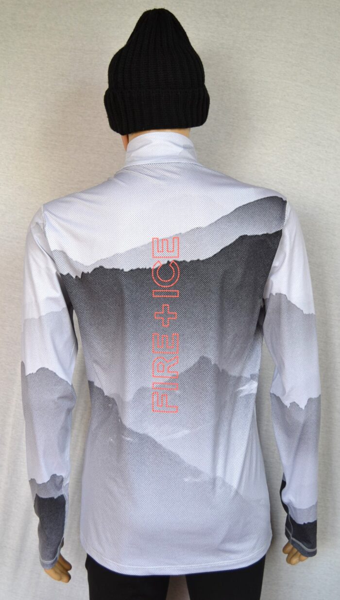 BOGNER FIRE+ICE PASCAL HERREN SKI LONGSLEEVE GRAU BERGE MUSTER FIRST LAYER STRETCH UNTERZIEHER Gr L NEU – Bild 5