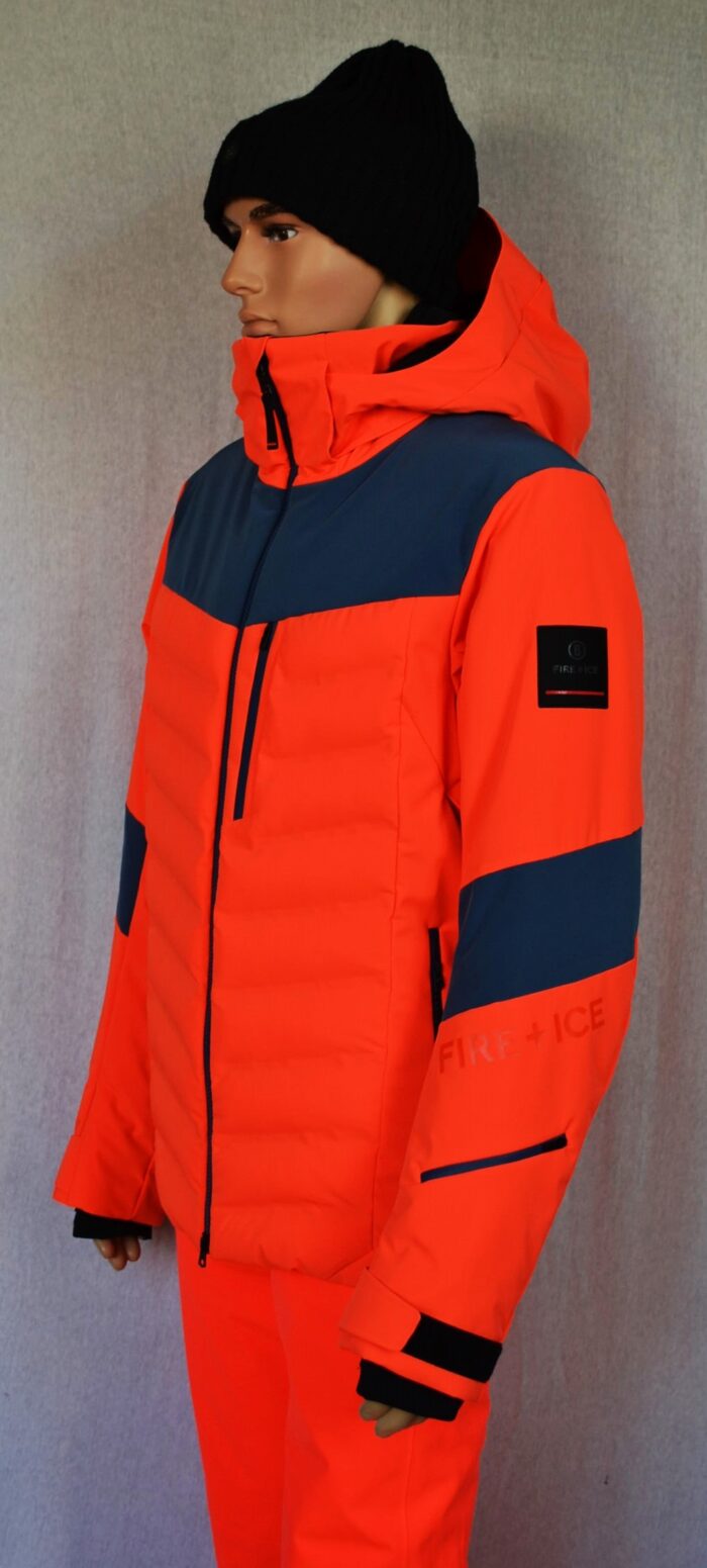 BOGNER FIRE+ICE RADEK HERREN SKI JACKE 4-WEGE STRETCH NEON LAVA ROT-ORANE Gr 50 L NEU – Bild 11